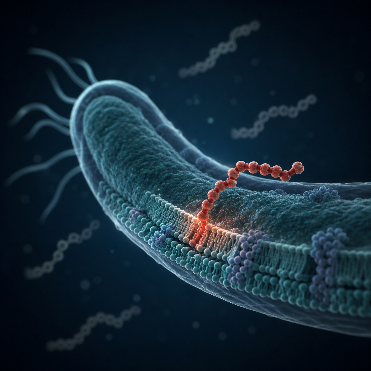 A mechanism-guided framework for prioritizing membrane-interaction anti-Vibrio peptides from peptidomics data